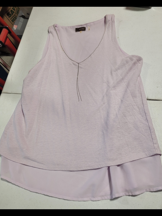 crosby. Tops - crosby. Light Lilac Layered V-Neck Tank